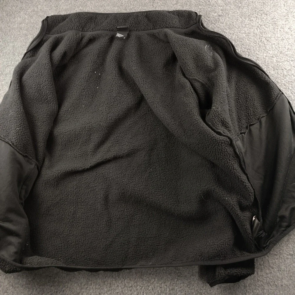 The North Face Dunraven Sherpa Fleece Jacket Mens XXL Full Zip Black